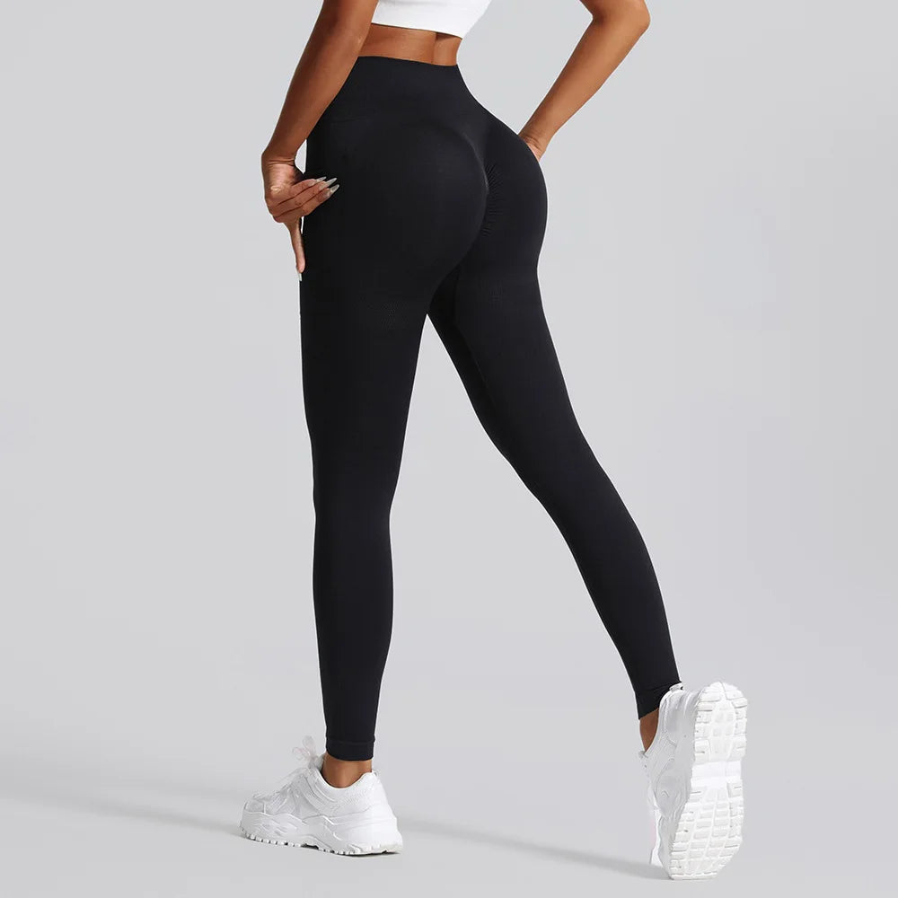 Women'S High Waist Seamless Yoga Pants Printed Pocket Spandex Gym Running Sports plus XS Fit Naked-Feeling Fitness Pants Girls