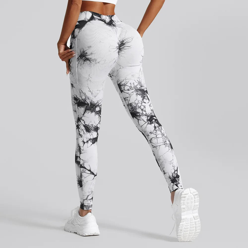 Women'S High Waist Seamless Yoga Pants Printed Pocket Spandex Gym Running Sports plus XS Fit Naked-Feeling Fitness Pants Girls